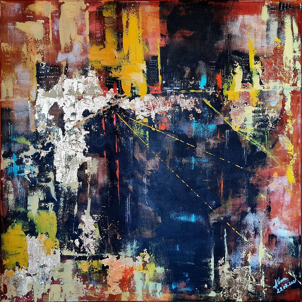 ArteDiAlina.com painting: City lights